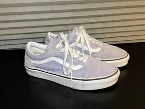 Vans Old Skool Lavender Suede Canvas Sneakers Women’s US 6 Mens 4.5